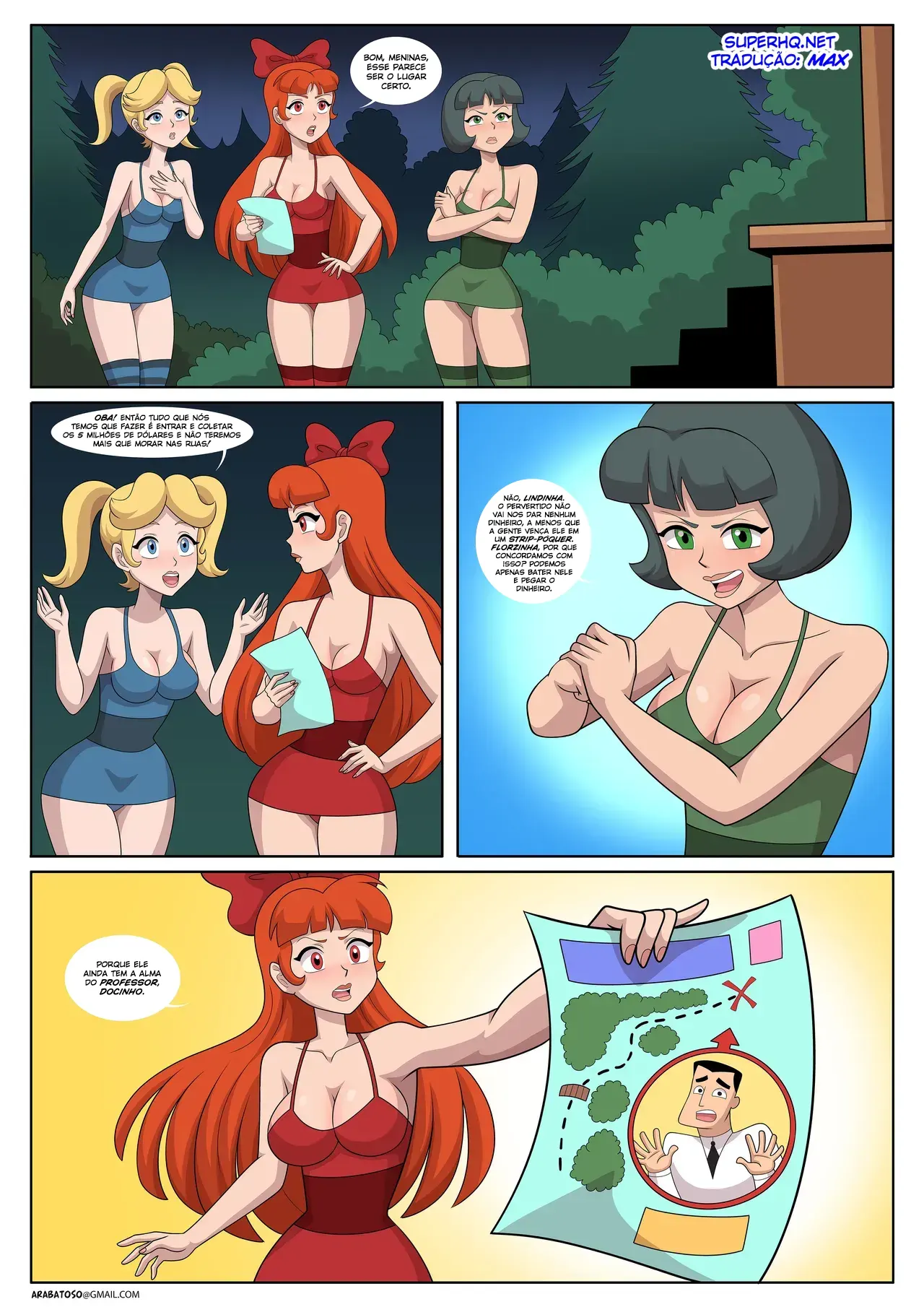 The PowerPuff Girls In a Gable with Chains 02